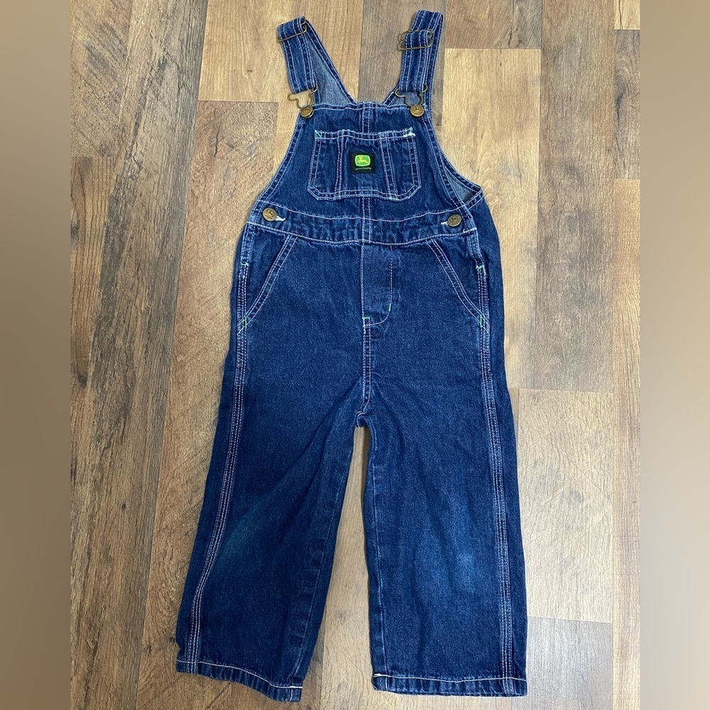 John Deere vintage Blue Denim Kids Overalls